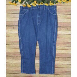 Dickies Men's 44 x 30 Denim Cargo Blue Jeans Size 44 X 30 Straight Leg Workwear
